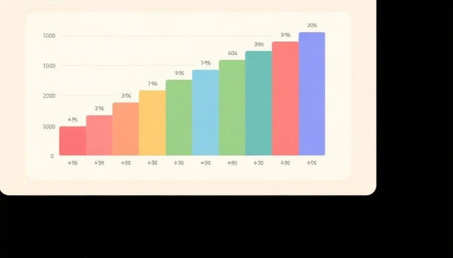 一个统计图表，显示不同和值的出现次数，各区间用不同颜色区分，背景为浅色